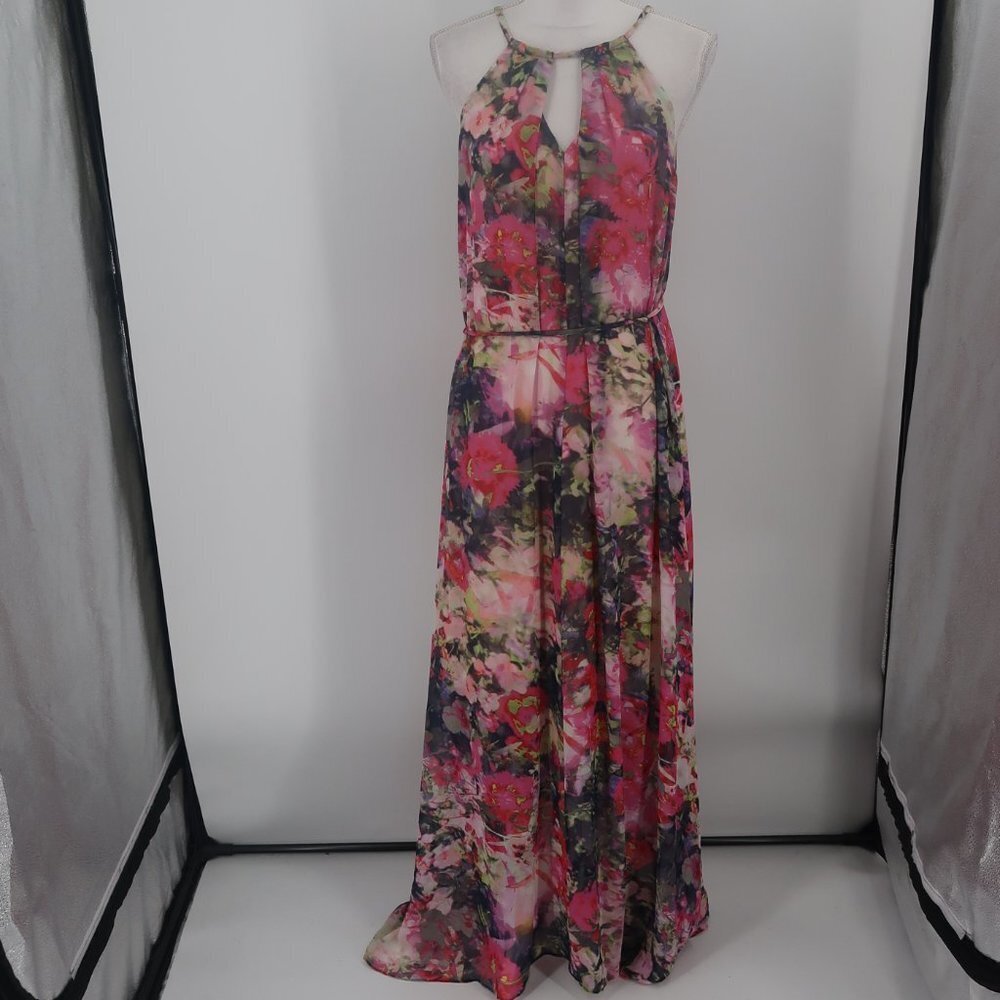 Maggy London Women's Floral Maxi Dress Size 10